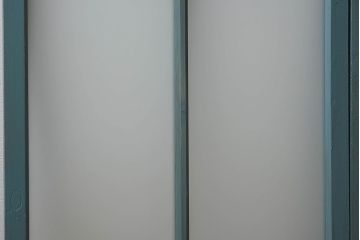 すりガラス入り!レトロデザイン　シンプルなペイントガラス戸2枚セット(窓)