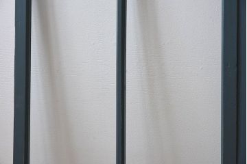 ゆらゆらガラス入り!レトロデザイン　シンプルなペイントガラス戸2枚セット(窓)