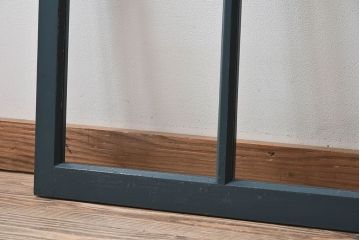 ゆらゆらガラス入り!レトロデザイン　シンプルなペイントガラス戸2枚セット(窓)