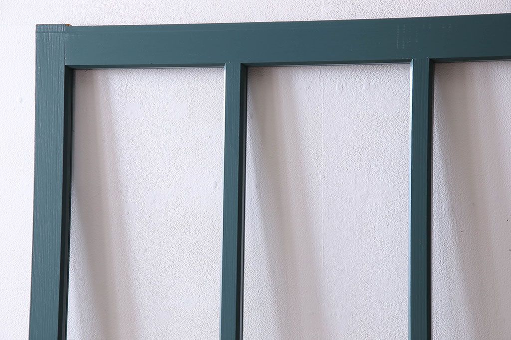 アンティークペイント!レトロでおしゃれなガラス戸2枚セット