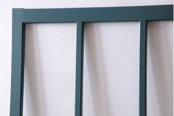 アンティークペイント!レトロでおしゃれなガラス戸2枚セット