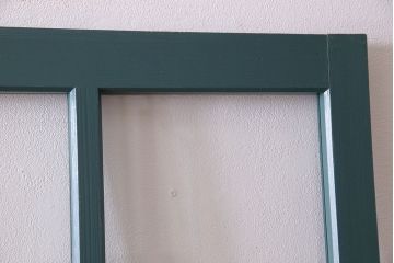 アンティークペイント!レトロでおしゃれなガラス戸2枚セット