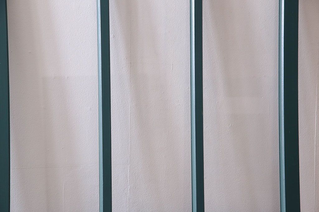 アンティークペイント!レトロでおしゃれなガラス戸2枚セット