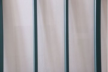 アンティークペイント!レトロでおしゃれなガラス戸2枚セット