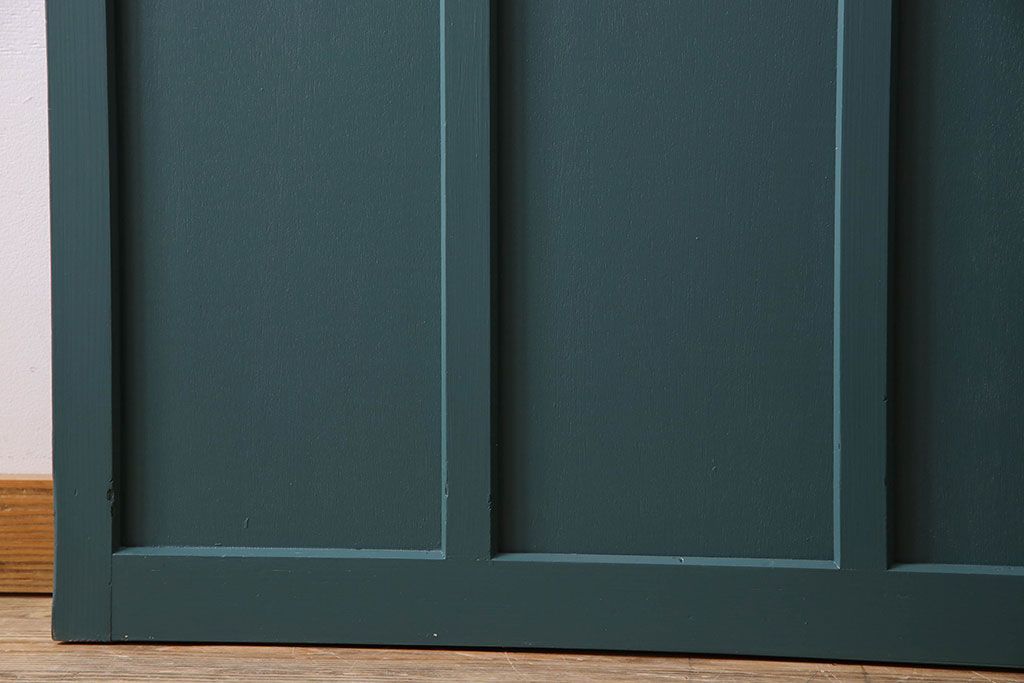 アンティークペイント!レトロでおしゃれなガラス戸2枚セット