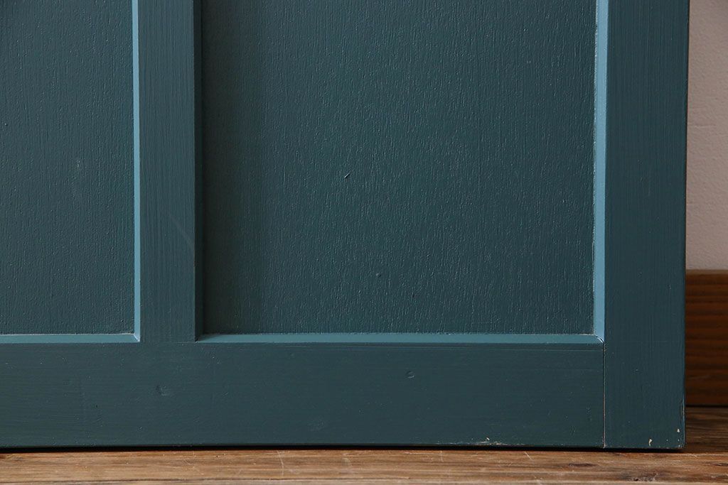 アンティークペイント!レトロでおしゃれなガラス戸2枚セット