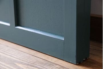 アンティークペイント!レトロでおしゃれなガラス戸2枚セット