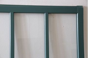 アンティークペイント!レトロでおしゃれなガラス戸2枚セット