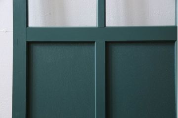 アンティークペイント!レトロでおしゃれなガラス戸2枚セット