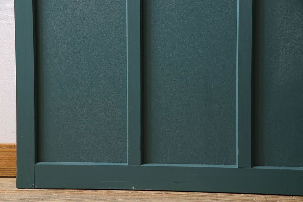 アンティークペイント!レトロでおしゃれなガラス戸2枚セット