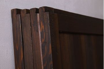 古民具・骨董　裏すりガラス入り!組子帯戸4枚セット(ガラス帯戸)