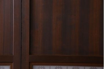 古民具・骨董　裏すりガラス入り!組子帯戸4枚セット(ガラス帯戸)