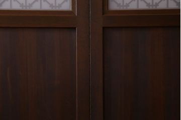 古民具・骨董　裏すりガラス入り!組子帯戸4枚セット(ガラス帯戸)