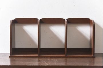 アンティーク雑貨　昭和レトロ　古い木のアンティーク本立て