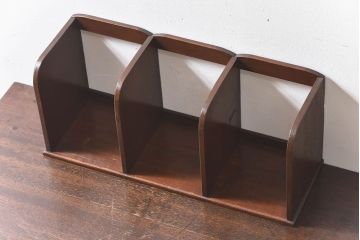アンティーク雑貨　昭和レトロ　古い木のアンティーク本立て