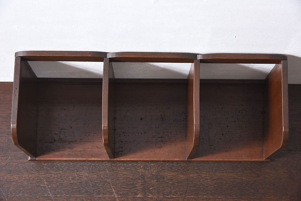 アンティーク雑貨　昭和レトロ　古い木のアンティーク本立て