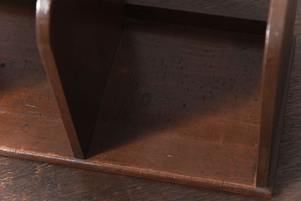 アンティーク雑貨　昭和レトロ　古い木のアンティーク本立て