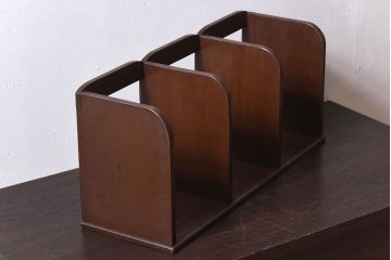 アンティーク雑貨　昭和レトロ　古い木のアンティーク本立て