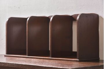 アンティーク雑貨　昭和レトロ　古い木のアンティーク本立て