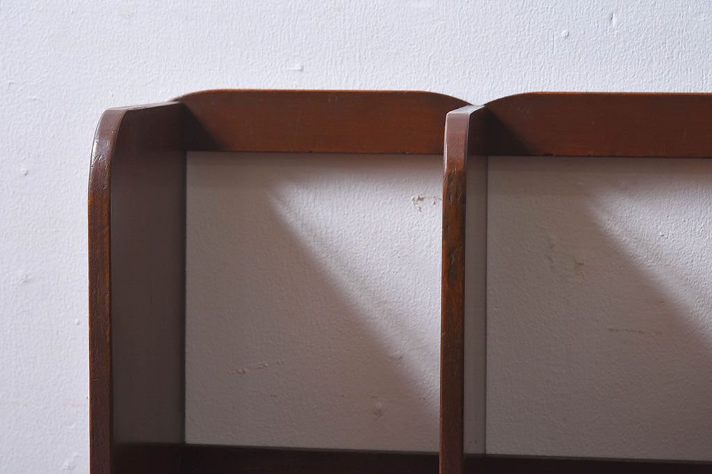 アンティーク雑貨　昭和レトロ　古い木のアンティーク本立て