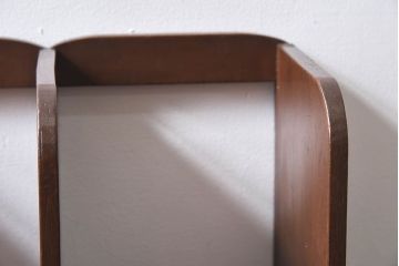 アンティーク雑貨　昭和レトロ　古い木のアンティーク本立て