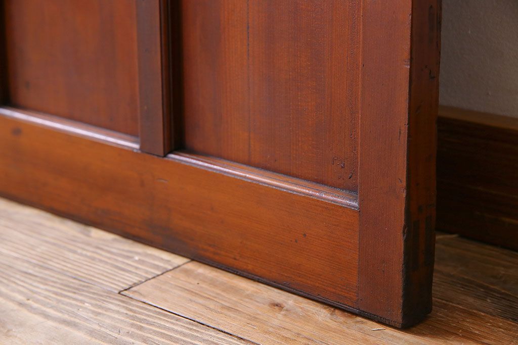 アンティーク　柾目材!上品な古い木の板戸