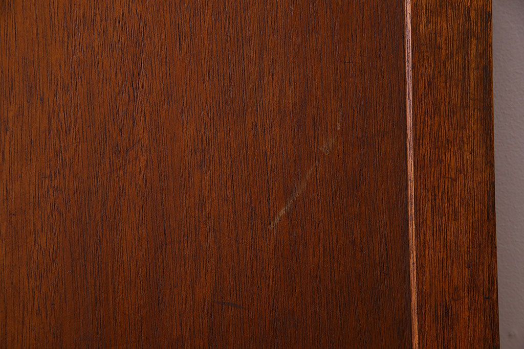 ダイヤ・銀モールガラス入り!昭和レトロな木製アンティークドア(扉)