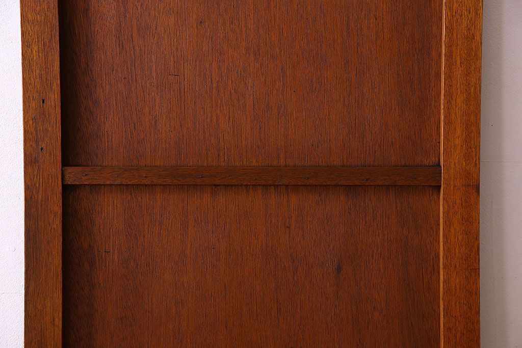 ダイヤ・銀モールガラス入り!昭和レトロな木製アンティークドア(扉)