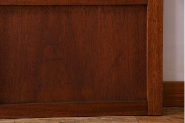 ダイヤ・銀モールガラス入り!昭和レトロな木製アンティークドア(扉)