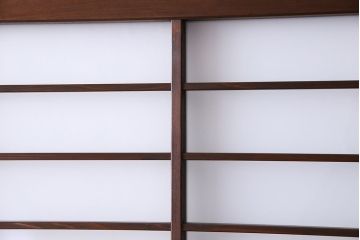 すりガラス入り!昭和大正期のレトロな木製アンティークドア(扉)