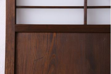 すりガラス入り!昭和大正期のレトロな木製アンティークドア(扉)
