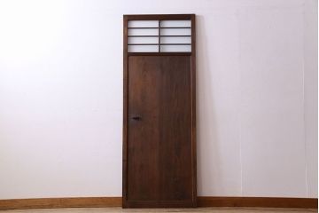 すりガラス入り!昭和大正期のレトロな木製アンティークドア(扉)