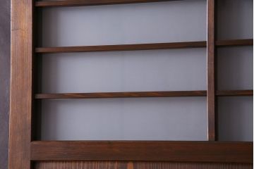 すりガラス入り!昭和大正期のレトロな木製アンティークドア(扉)