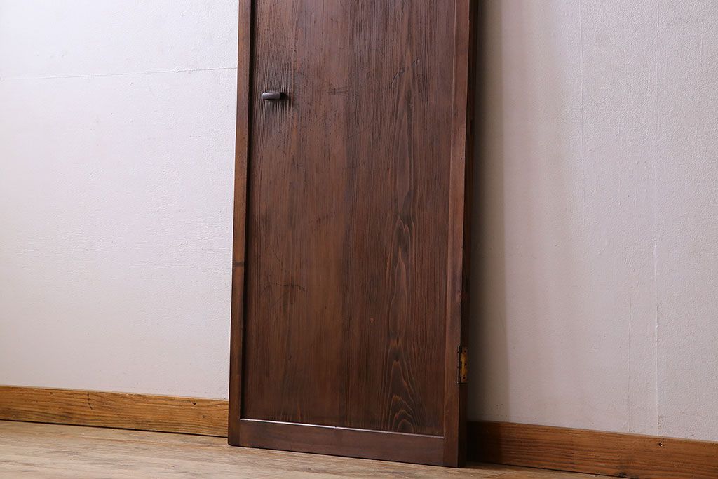 すりガラス入り!昭和大正期のレトロな木製アンティークドア(扉)