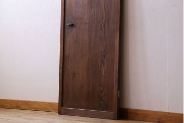 すりガラス入り!昭和大正期のレトロな木製アンティークドア(扉)