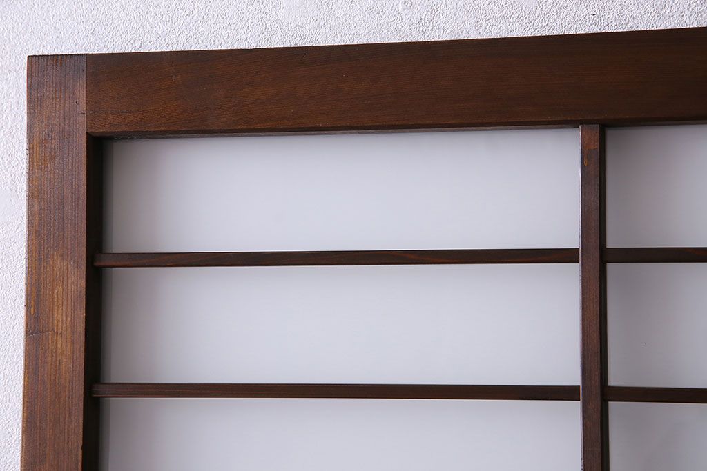 すりガラス入り!昭和大正期のレトロな木製アンティークドア(扉)