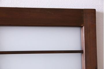 すりガラス入り!昭和大正期のレトロな木製アンティークドア(扉)