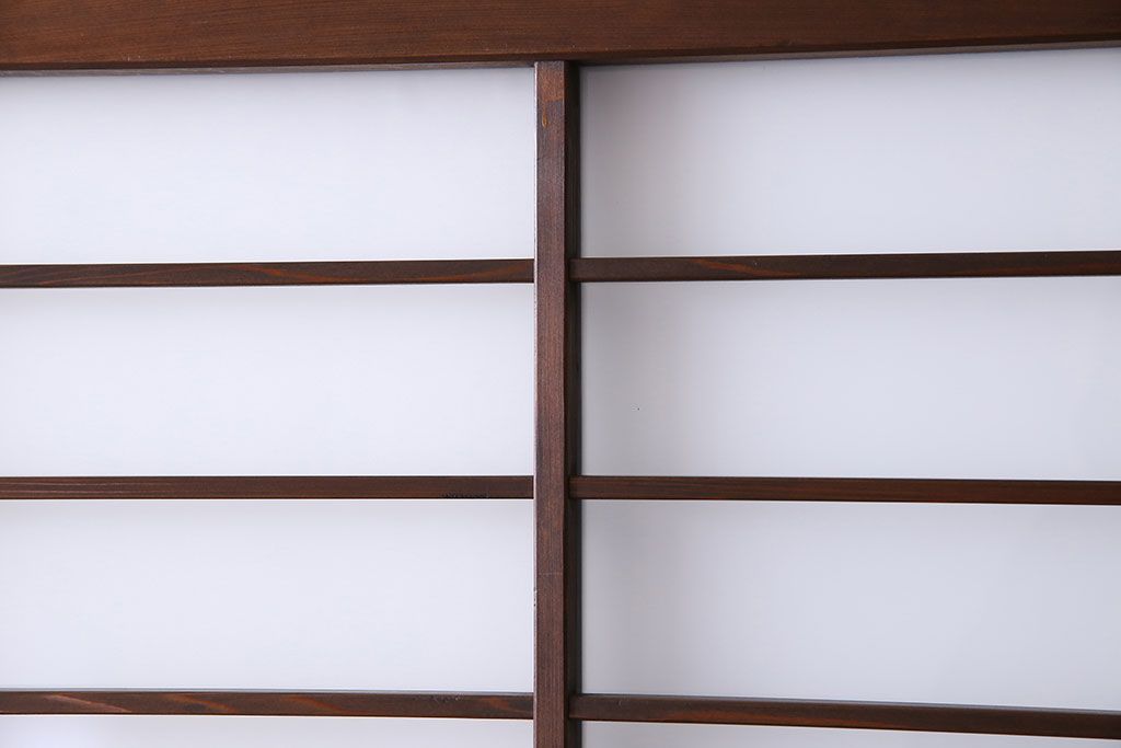 すりガラス入り!昭和大正期のレトロな木製アンティークドア(扉)