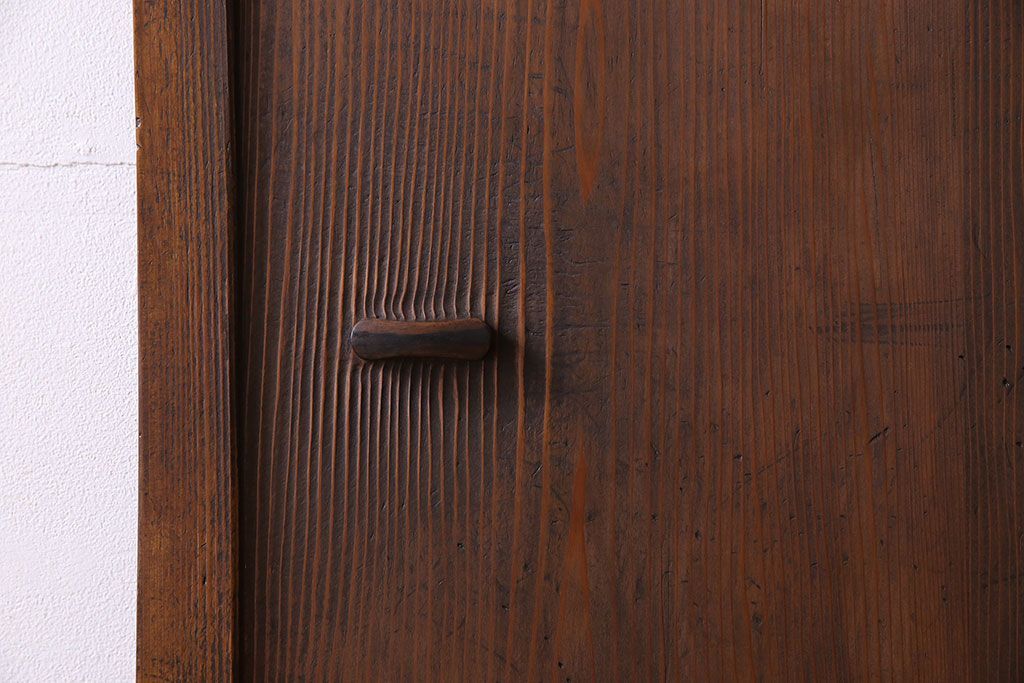 すりガラス入り!昭和大正期のレトロな木製アンティークドア(扉)