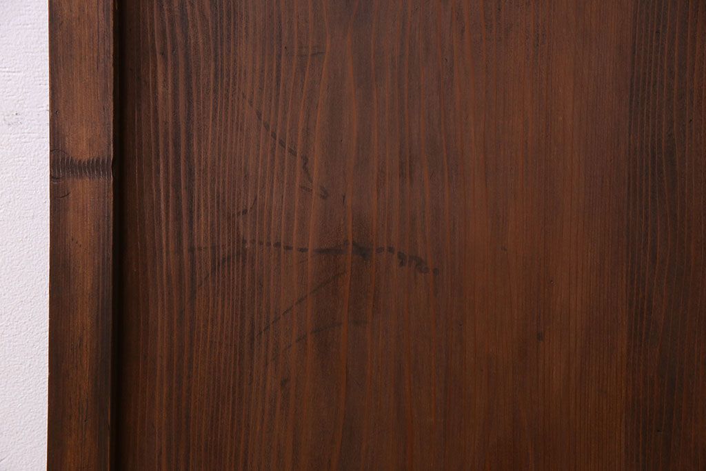 すりガラス入り!昭和大正期のレトロな木製アンティークドア(扉)