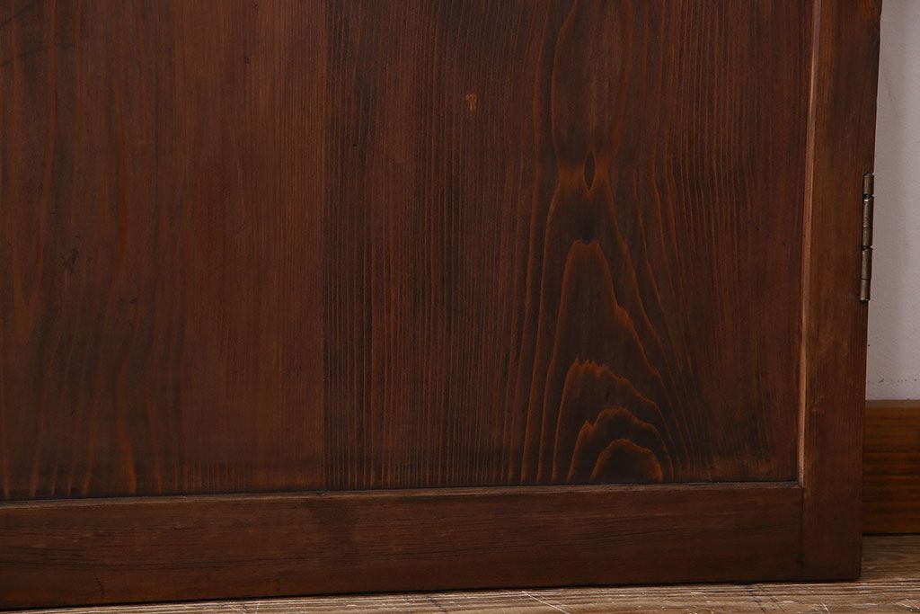 すりガラス入り!昭和大正期のレトロな木製アンティークドア(扉)