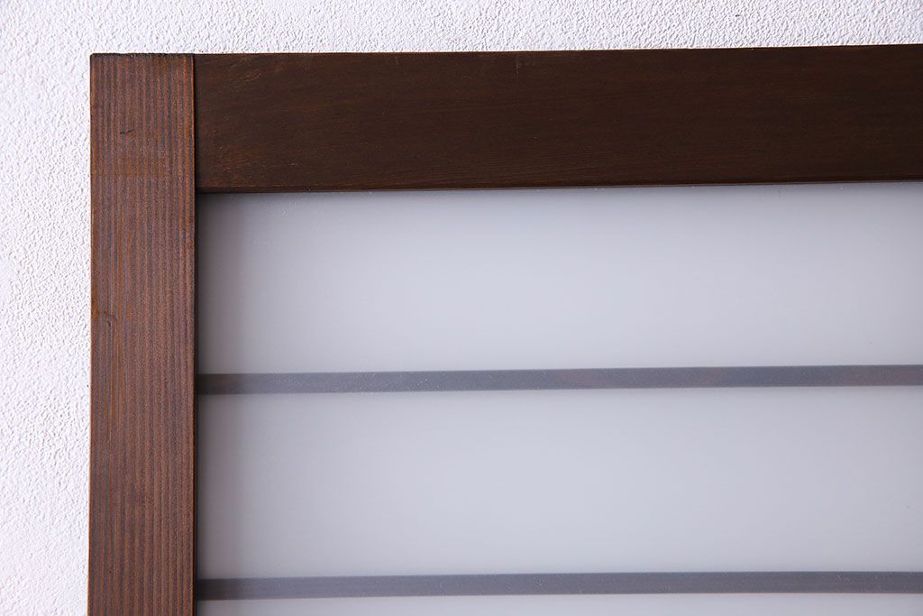 すりガラス入り!昭和大正期のレトロな木製アンティークドア(扉)