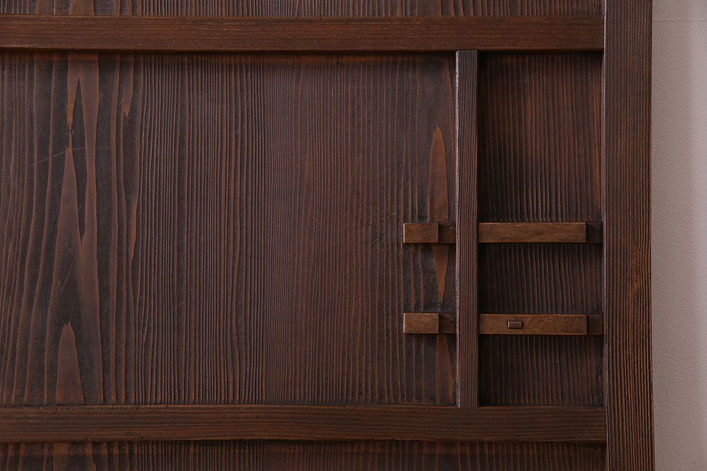 すりガラス入り!昭和大正期のレトロな木製アンティークドア(扉)