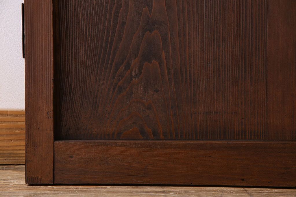 すりガラス入り!昭和大正期のレトロな木製アンティークドア(扉)