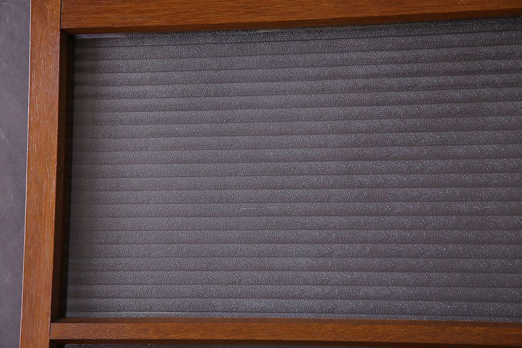 銀モールガラス入り!　和製アンティーク　古い木のドア(扉)