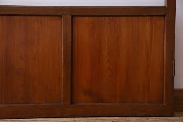 銀モールガラス入り!　和製アンティーク　古い木のドア(扉)