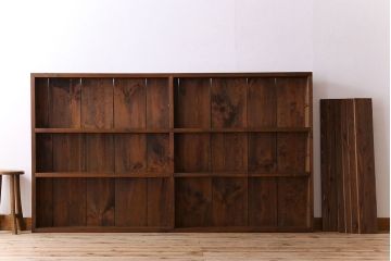 アンティーク家具　薄型!古い木製の和製アンティーク飾り棚