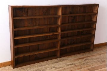 アンティーク家具　薄型!古い木製の和製アンティーク飾り棚