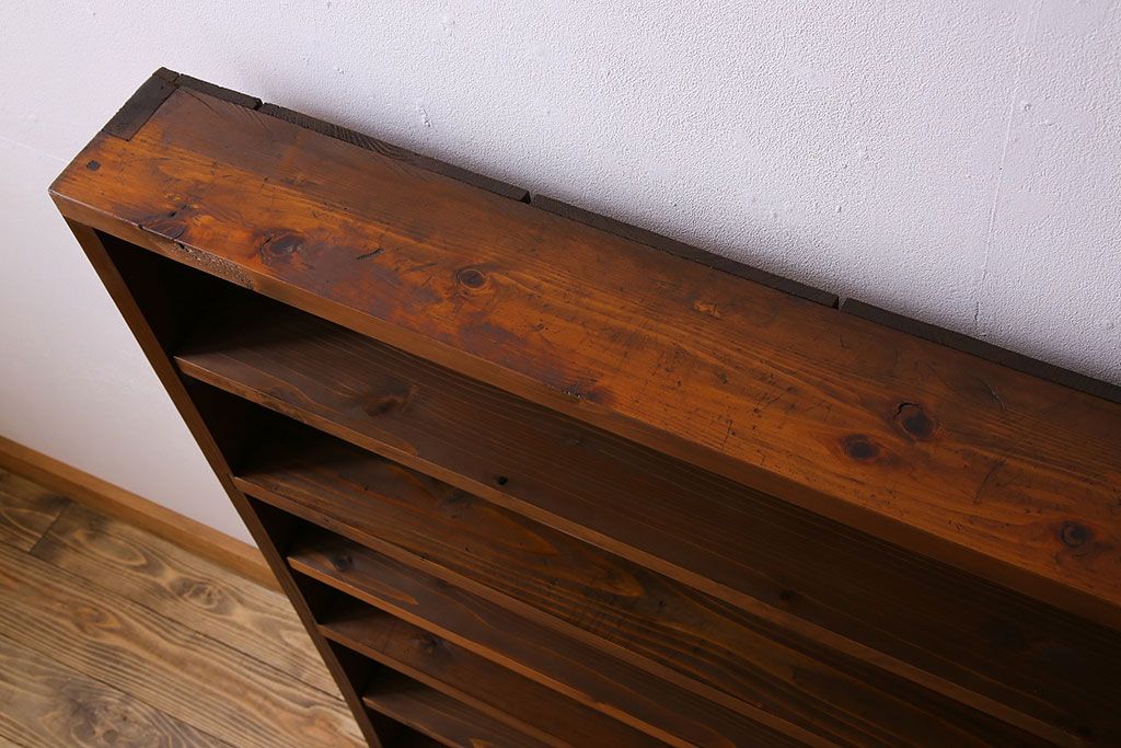 アンティーク家具　薄型!古い木製の和製アンティーク飾り棚