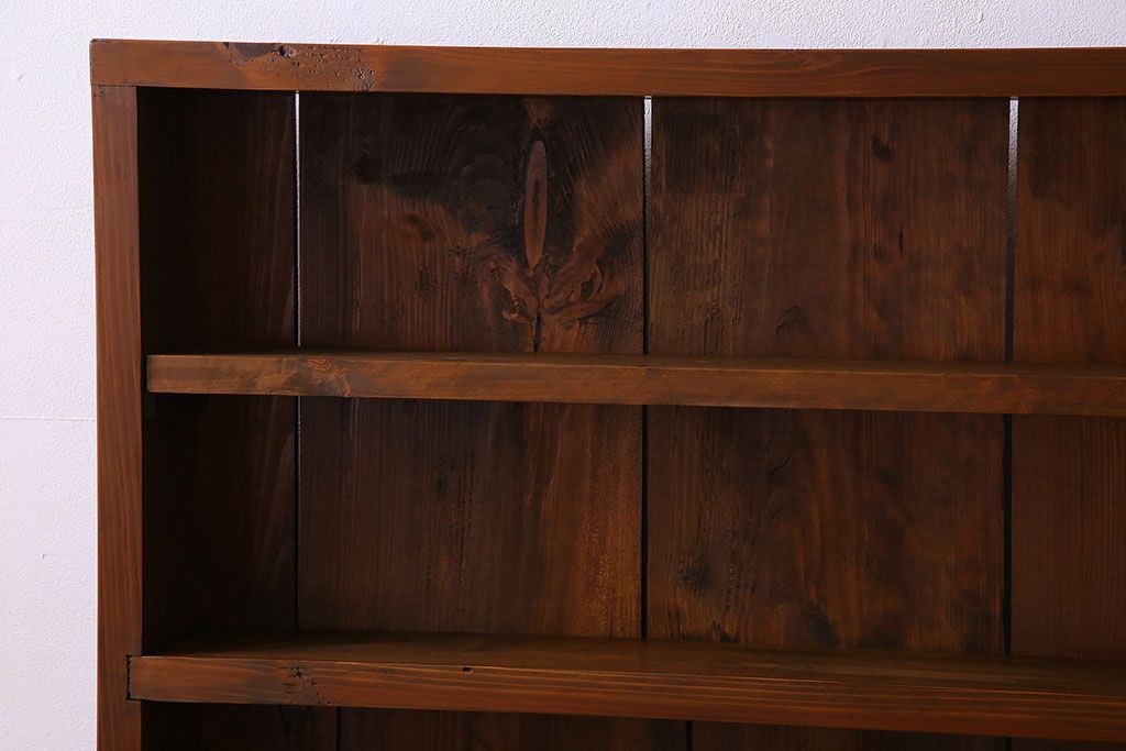 アンティーク家具　薄型!古い木製の和製アンティーク飾り棚